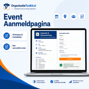 Event Aanmeldpagina laten ontwerpen en installeren