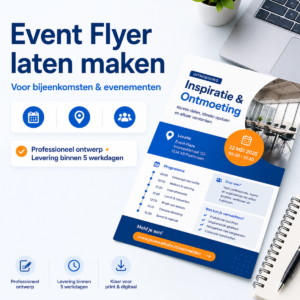 Event flyer laten maken voor bijeenkomsten en evenementen